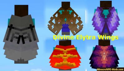 Divine Elytra Wings Texture Pack For MCPE 1.2.0, 1.1.5, 1.1.4, 1.1.0