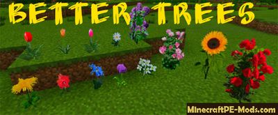 Better Trees Texture Pack For Minecraft PE 1.2.0, 1.1.5, 1.1.4
