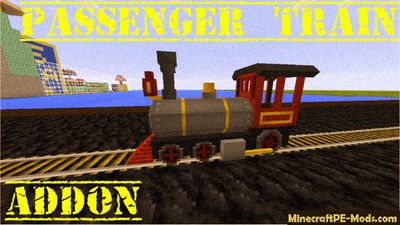 Passenger Train Minecraft PE Mod / Addon