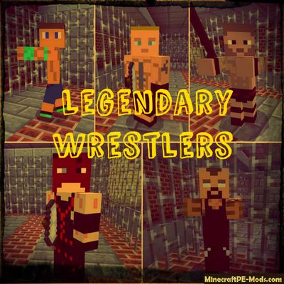 Legendary WWE Wrestlers Minecraft PE Addon
