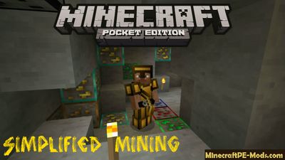 Simplified Mining 16x Minecraft PE Texture Pack 1.2.0, 1.1.5, 1.1.0