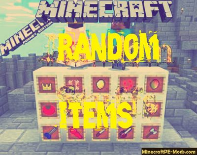Random Items Minecraft PE Bedrock Texture Pack 1.2.6, 1.2.5