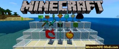 Trophies Stand Minecraft PE Addon Behavior Pack
