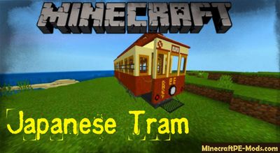Japanese Tram Vehicle Minecraft PE Addon