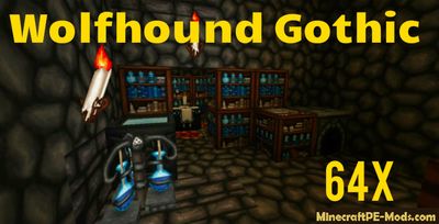 Wolfhound Gothic Minecraft Texture Pack iOS/Android 1.12.0, 1.11.1